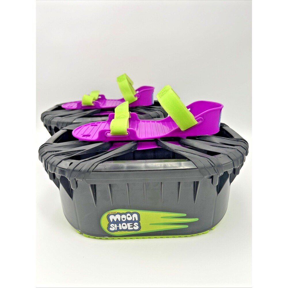 Moon Shoes Anti-Gravity Bouncing Trampoline Strap Shoes Purple Black